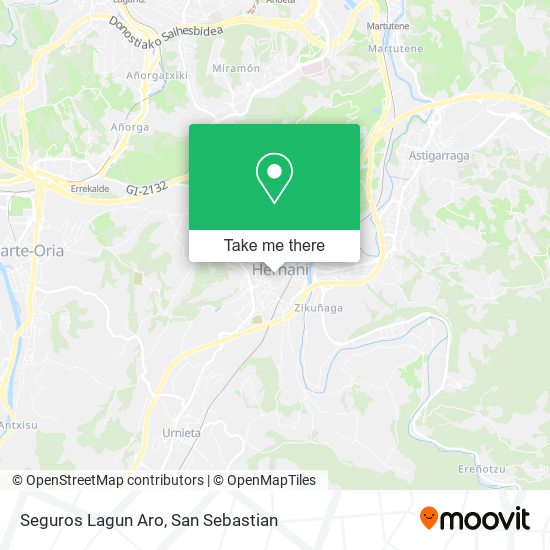 Seguros Lagun Aro map