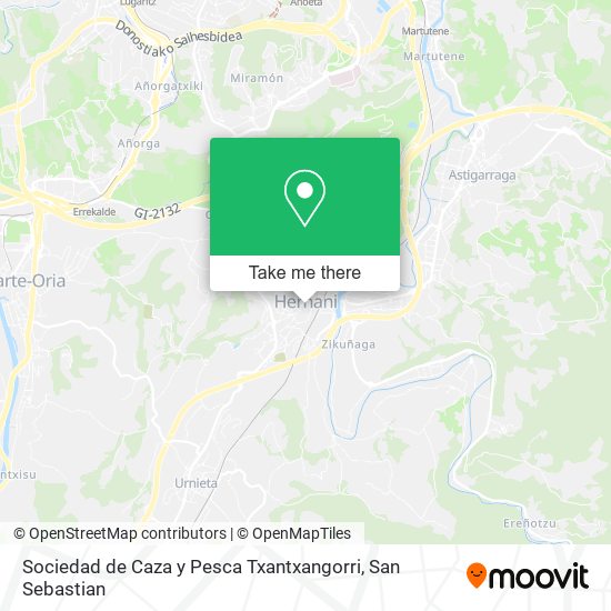 Sociedad de Caza y Pesca Txantxangorri map