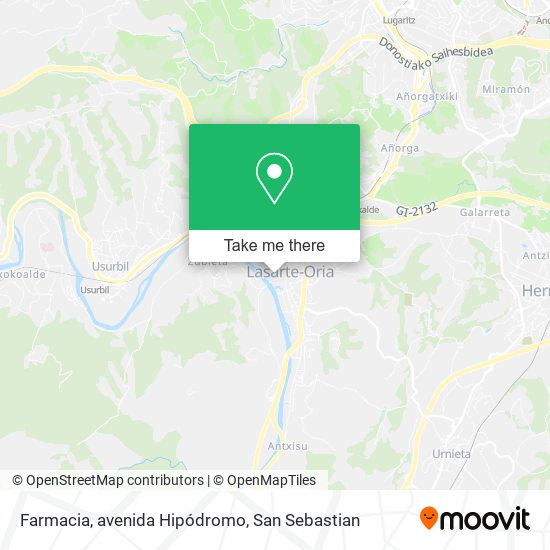 mapa Farmacia, avenida Hipódromo