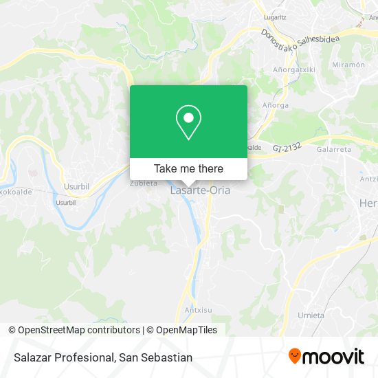 Salazar Profesional map