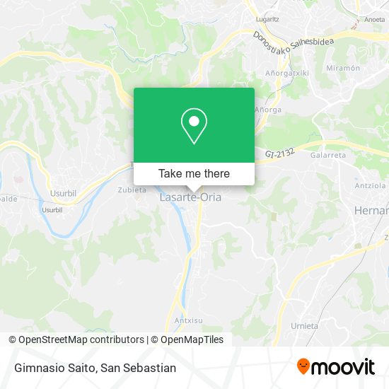 Gimnasio Saito map