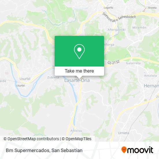 Bm Supermercados map