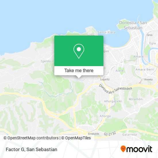 mapa Factor G