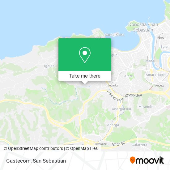 mapa Gastecom