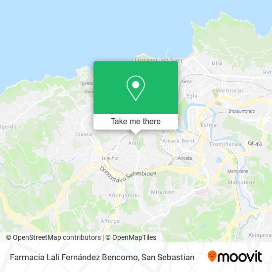 mapa Farmacia Lali Fernández Bencomo