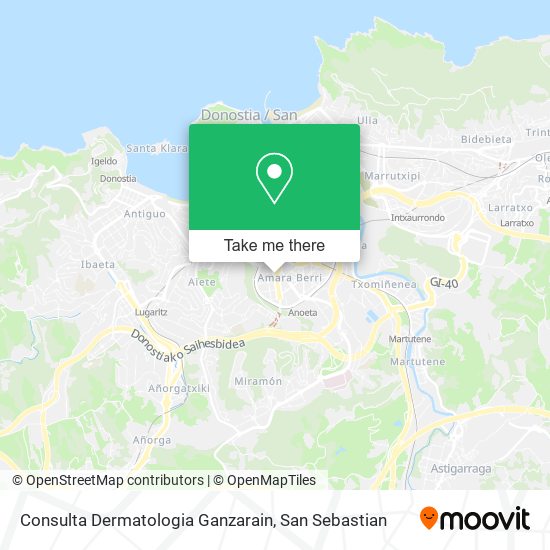 mapa Consulta Dermatologia Ganzarain