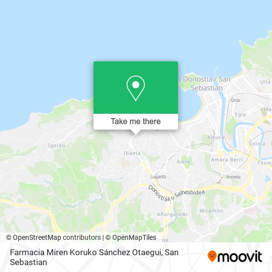 mapa Farmacia Miren Koruko Sánchez Otaegui