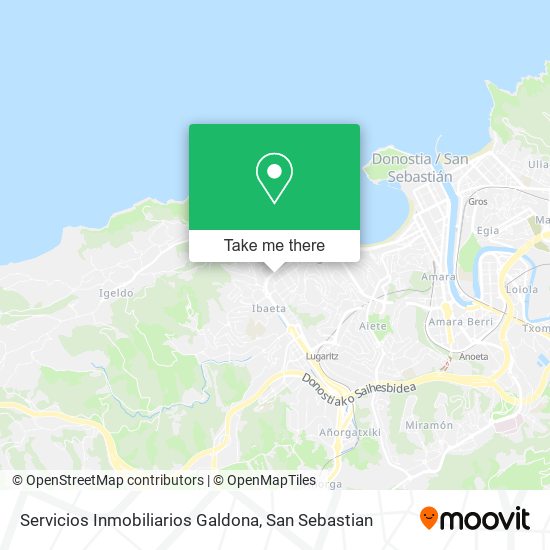 mapa Servicios Inmobiliarios Galdona