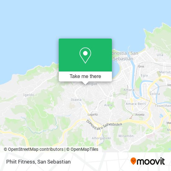 Phiit Fitness map