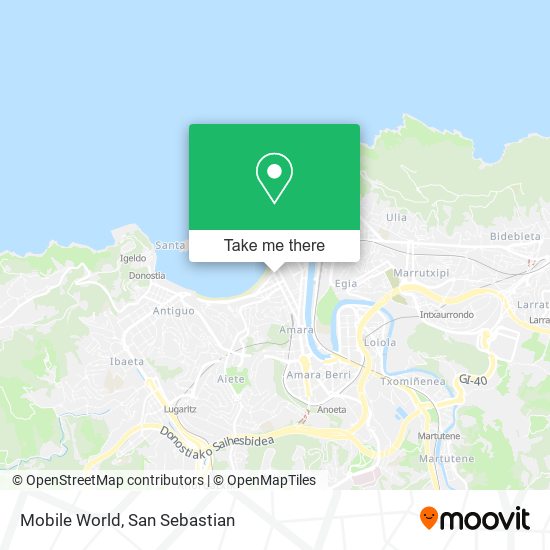 Mobile World map