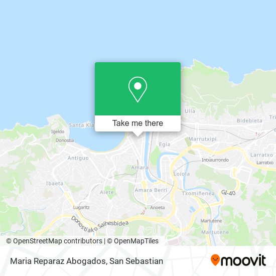 mapa Maria Reparaz Abogados