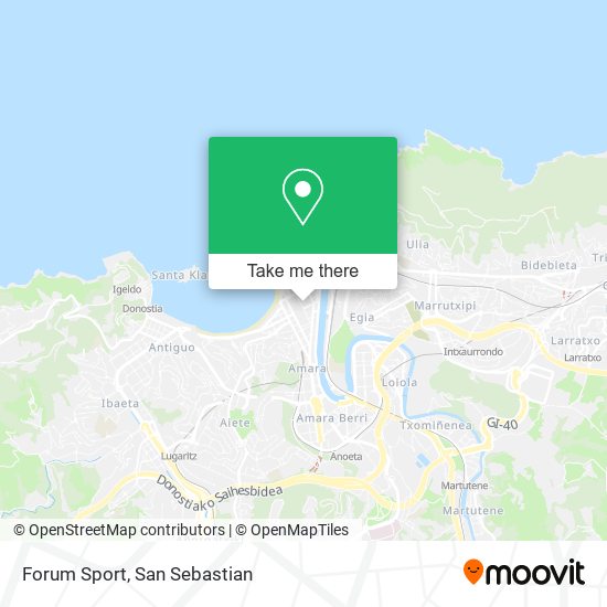 mapa Forum Sport