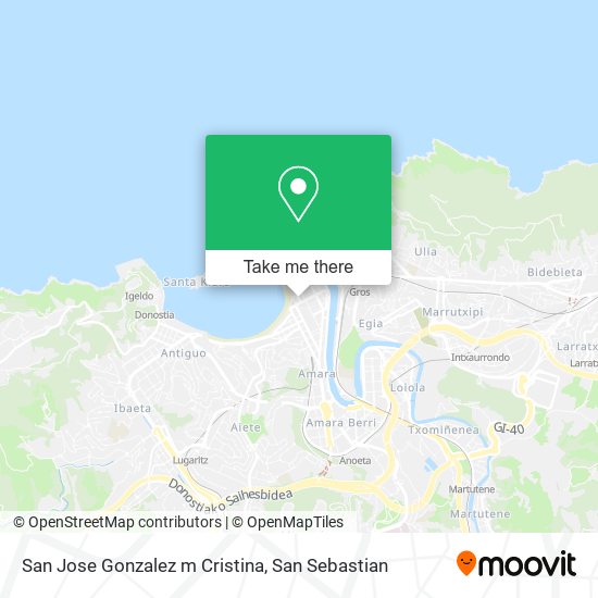 San Jose Gonzalez m Cristina map