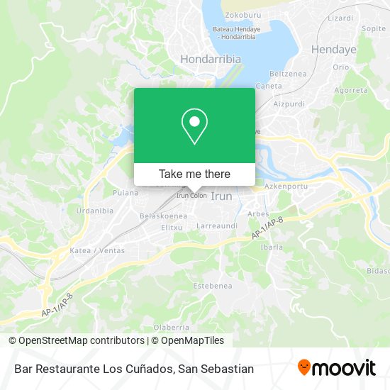 Bar Restaurante Los Cuñados map
