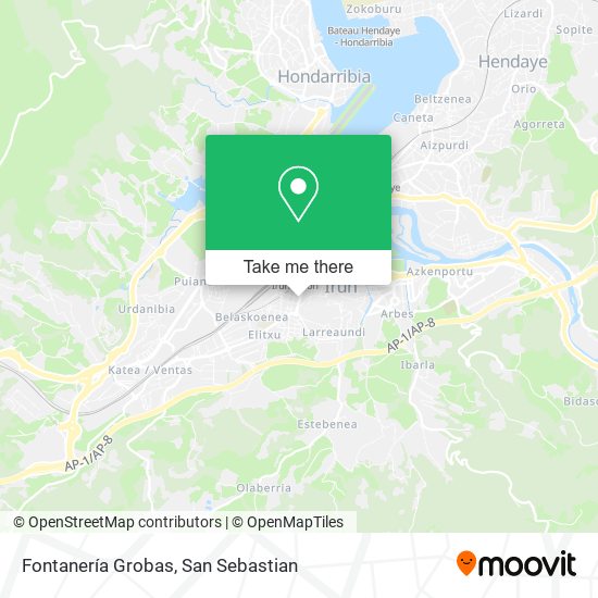 Fontanería Grobas map