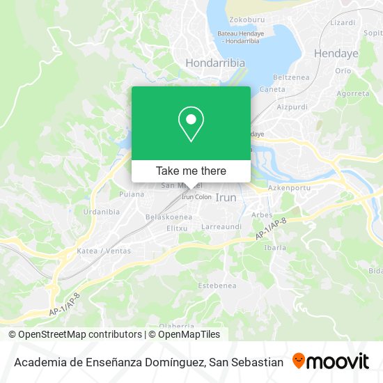 Academia de Enseñanza Domínguez map