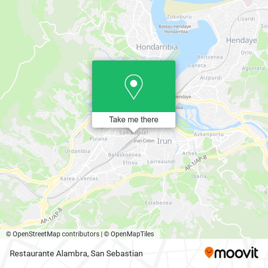 Restaurante Alambra map