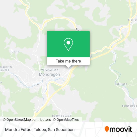 Mondra Fútbol Taldea map