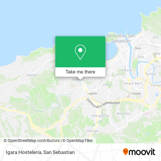 Igara Hostelería map