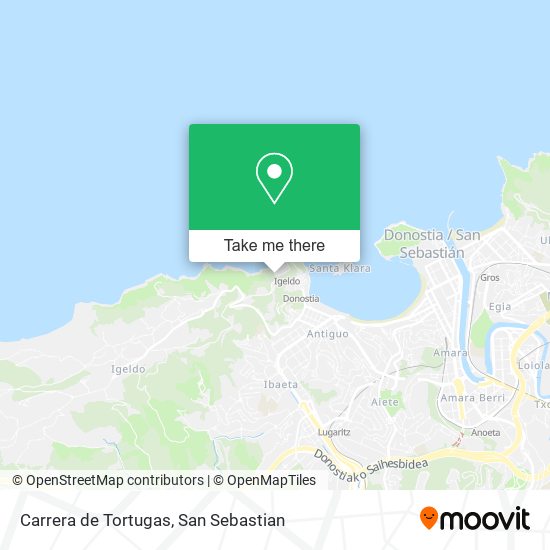mapa Carrera de Tortugas