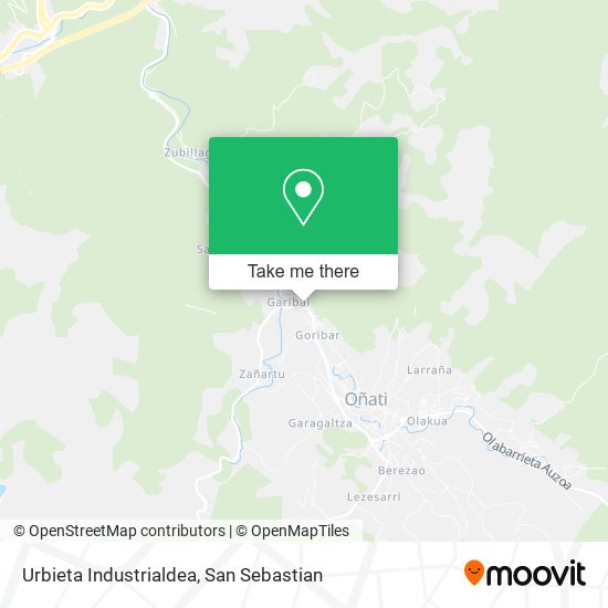 mapa Urbieta Industrialdea