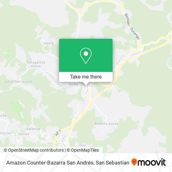 Amazon Counter-Bazarra San Andrés map