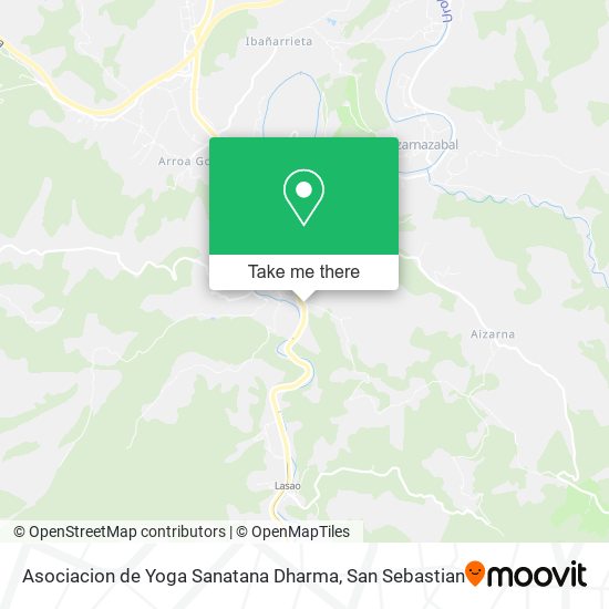 mapa Asociacion de Yoga Sanatana Dharma