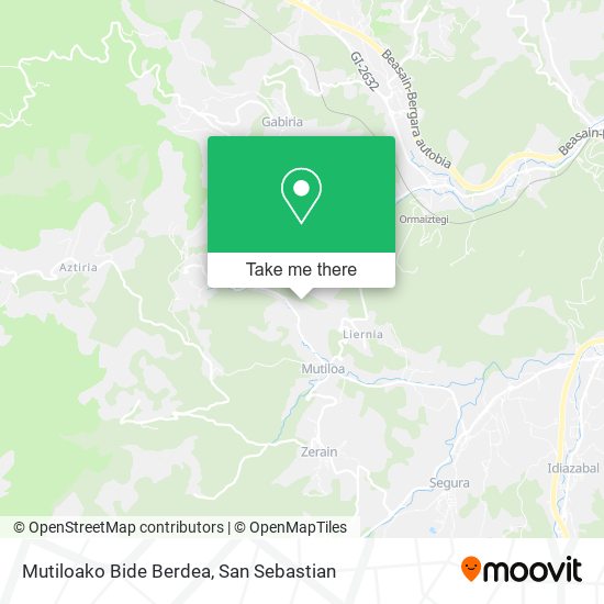 Mutiloako Bide Berdea map