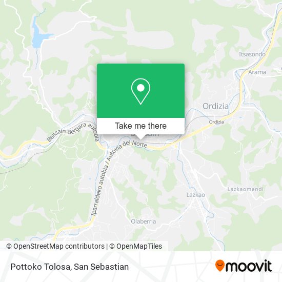 mapa Pottoko Tolosa