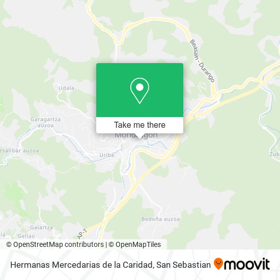 mapa Hermanas Mercedarias de la Caridad