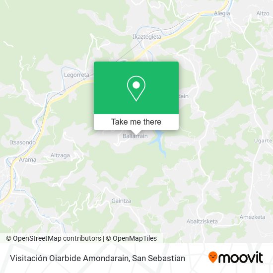 mapa Visitación Oiarbide Amondarain