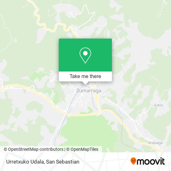 Urretxuko Udala map