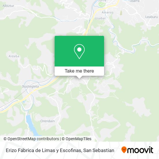 Erizo Fábrica de Limas y Escofinas map