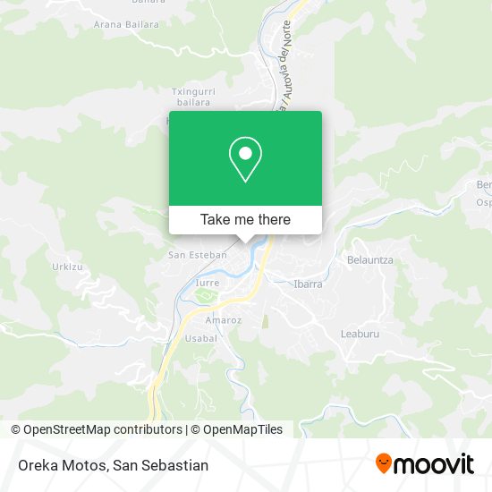 Oreka Motos map