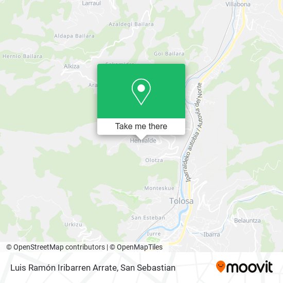 Luis Ramón Iribarren Arrate map
