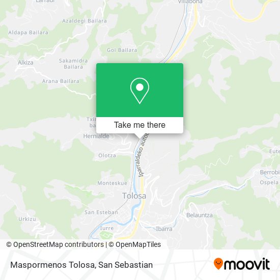 mapa Maspormenos Tolosa