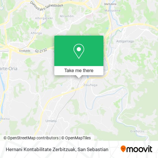 mapa Hernani Kontabilitate Zerbitzuak