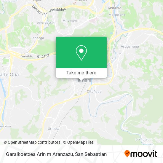 Garaikoetxea Arin m Aranzazu map