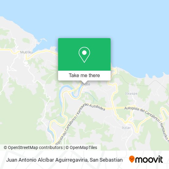 Juan Antonio Alcíbar Aguirregaviria map