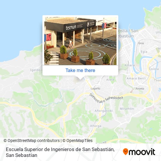 Escuela Superior de Ingenieros de San Sebastián map