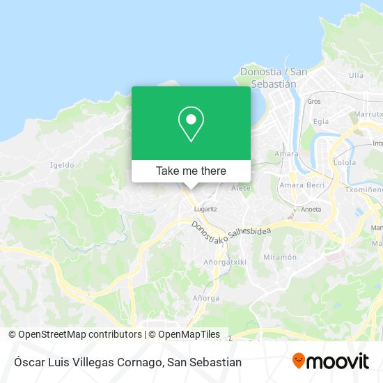 Óscar Luis Villegas Cornago map