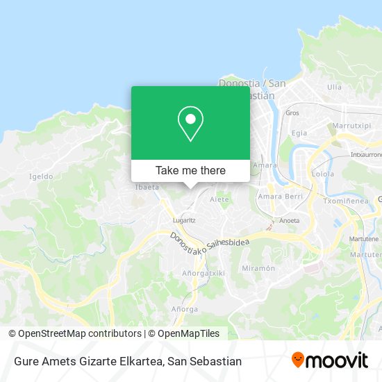 mapa Gure Amets Gizarte Elkartea