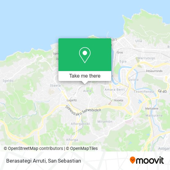 mapa Berasategi Arruti