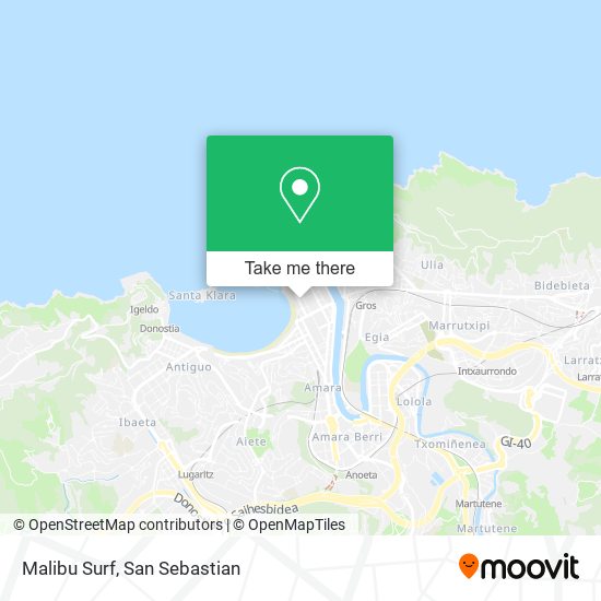 Malibu Surf map