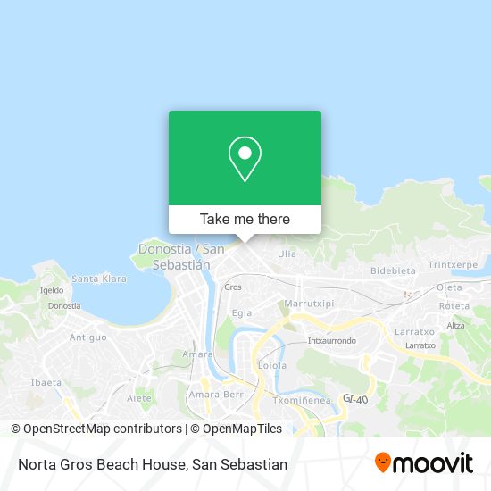 mapa Norta Gros Beach House