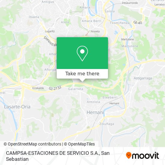 CAMPSA-ESTACIONES DE SERVICIO S.A. map