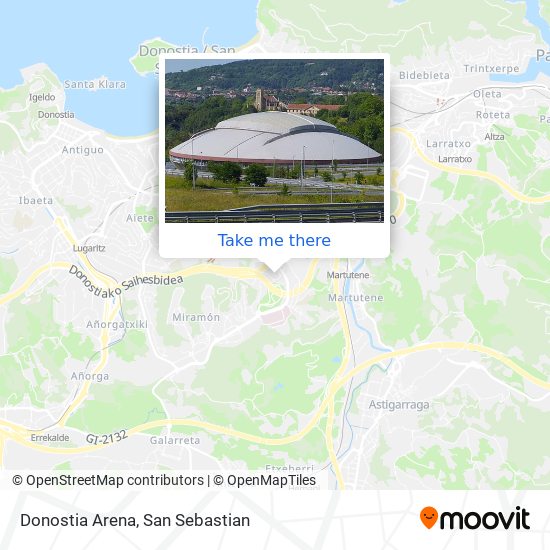 Donostia Arena map