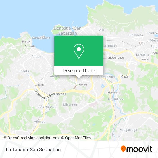 La Tahona map