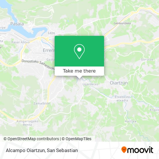 mapa Alcampo Oiartzun