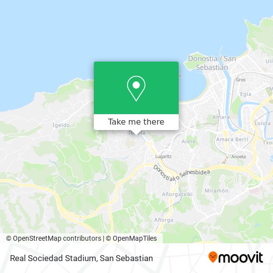 Real Sociedad Stadium map